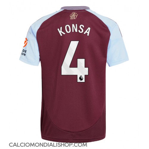 Maglie da calcio Aston Villa Ezri Konsa #4 Prima Maglia 2024-25 Manica Corta